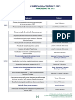 Calendario Acad&eacute Mico 2021 v9.07.2021