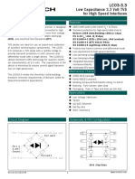 Low Capacitance 3.3 Volt TVS For High Speed Interfaces: Protection Products Protection Products Description Features