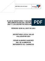 Plan de Monitero Ivc Decreto 1500de 2012
