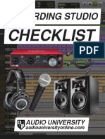 Home Studio Essentials Checklist