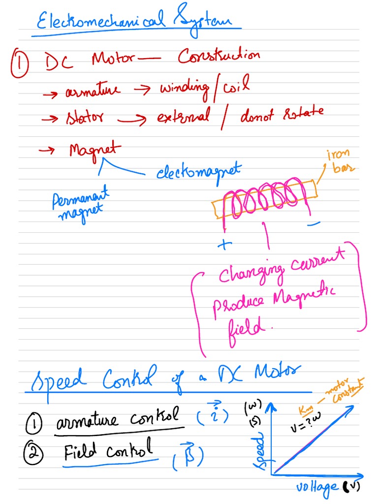 DC Motor Transfer Function PDF Electric Motor