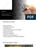 Unit 1 - Curriculum Development