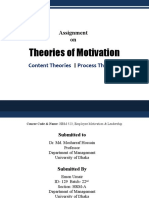 Theories of Motivation: Assignment On