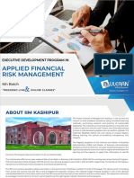 Applied Financial Risk Management: 6th Batch