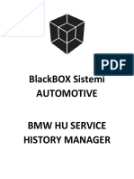 Blackbox Sistemi Automotive BMW Hu Service History Manager