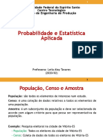 Probabilidade e Estatística Aplicada