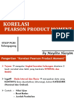 Korelasi Pearson Product Moment