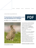 Tratamiento homeopático con Cina 30 Ch de las parasitosis en conejos – La homeopatía utiliza los medicamentos homeopáticos para curar de forma . Página elaborada por la Dra. C. Calleja