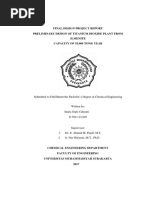 Final Design Project Report Preliminary Design of Titanium Dioxide Plant From Ilmenite Capacity of 55,000 Tons/ Year