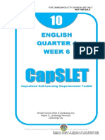 English Quarter 4 Week 6: Capsulized Self-Learning Empowerment Toolkit