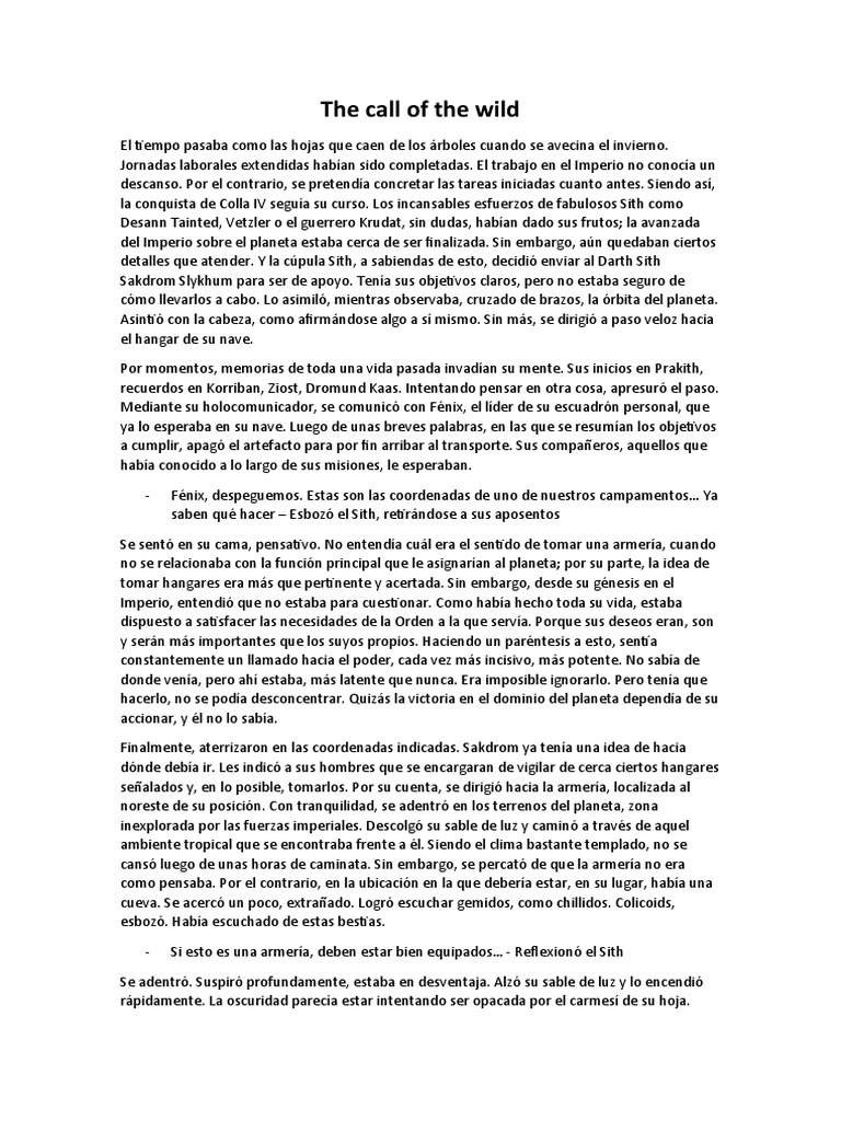 The Call of The Wild PDF - 1675388253