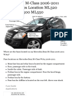 Fuses W164 M-Class 2006-2011Benz Box Location Fuse Chart