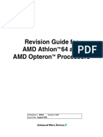 Revision Guide For AMD Athlon 64 and AMD Opteron Processors: Publication # Revision: Issue Date