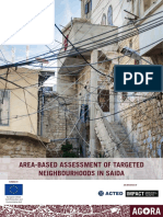 Agora Leb Report Area Based Assessment of Saida Neighbourhoods December 2018