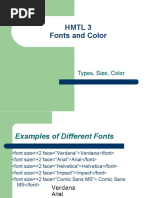 3 Fonts and Color