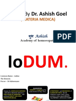Notes by Dr. Ashish Goel: (Materia Medica)