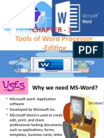 Chapter - 3: Tools of Word Processor - Editing