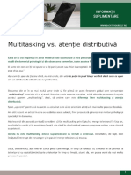 Diferenta Dintre Multitasking Si Atentie Distributiva