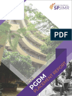 PGDM Placement Report 2021