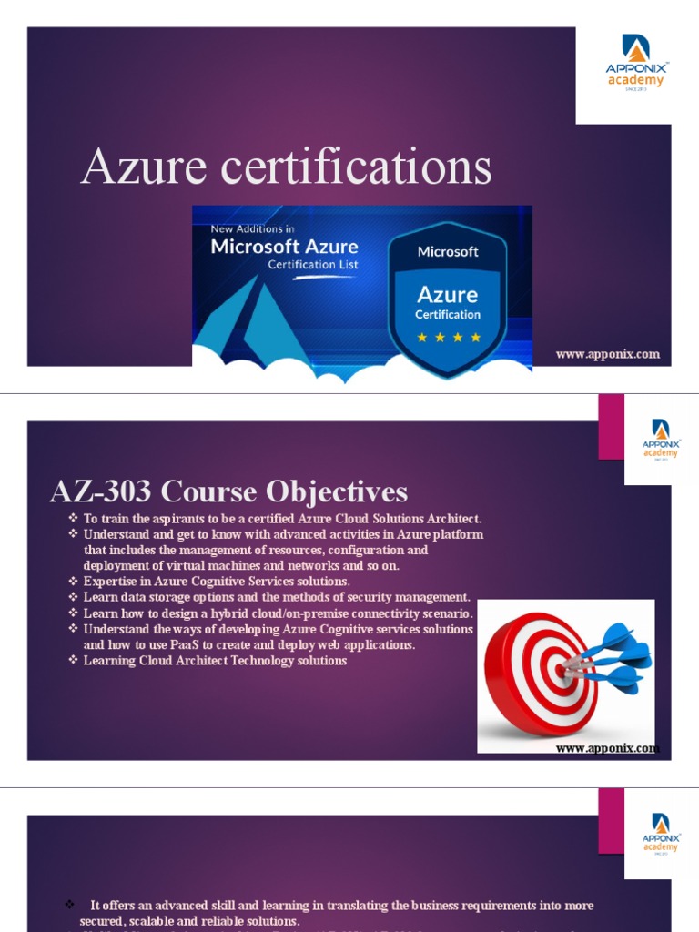 Azure Certifications | PDF | Cloud Computing | Microsoft Azure