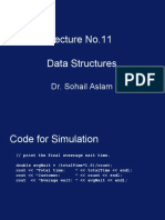 Lecture No.11 Data Structures: Dr. Sohail Aslam