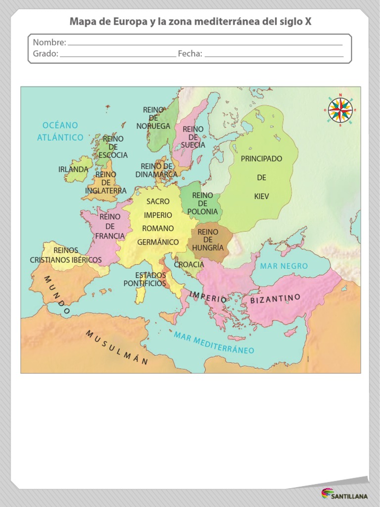 7 - Mapas UNIDAD 4 LA EDAD MEDIA | PDF | imperio Bizantino | Edades medias, image size:768x1024