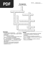 Crucigrama