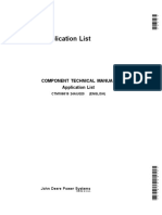 Component Technical Manual Application List