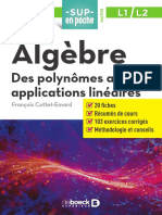 Algèbre: Des Polynômes Aux Applications Linéaires