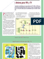 Amplificador de Antena para TV e FM