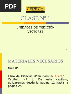 Unidades Medicion Vectores