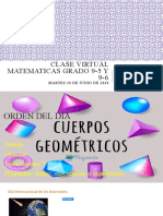Cuerpos Redondos Clase Virtual Matematicas Grado 9