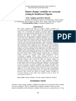 Effect of Climate Change Variables On Cocoyam Farming in Southwest Nigeria