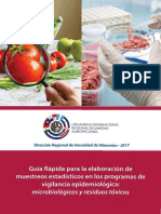 Guía rápida de muestreo estadístico en Inocuidad Alimentaria - OIRSA