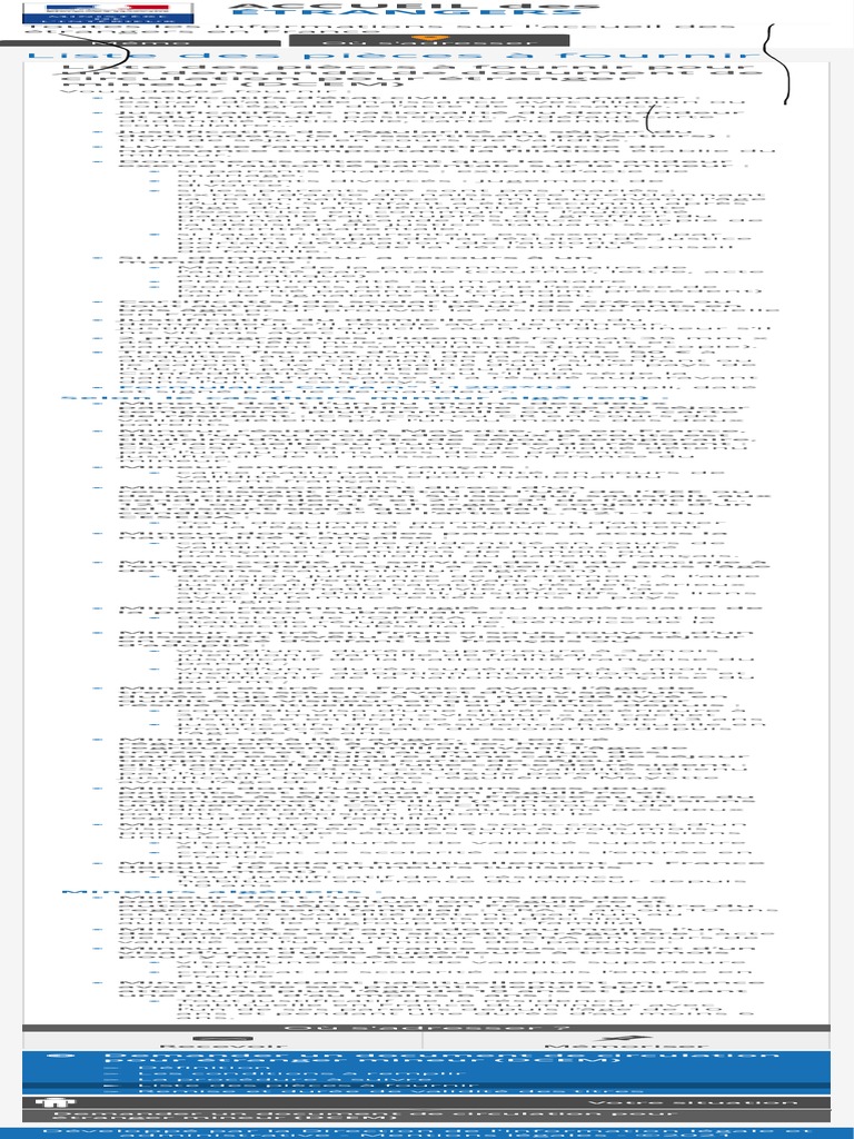 Liste Des Pièces À Fournir Pour Une Demande de Document de Circulation ...