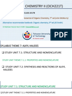 Organic Chemistry Ii (Och221T) : Chemical Engineering Class 2017B