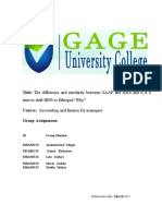 Title: The Difference and Similarity Between GAAP and IFRS and Is It A