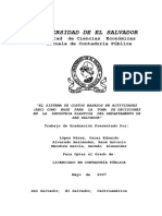 Universidad de El Salvador: Facultad de Ciencias Económicas Escuela de Contaduría Pública