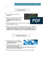 Strategic Options Identified by The Sub-Committee