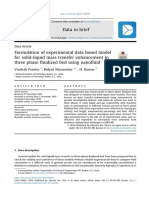 Formulation of Experimental Data Based Model For S