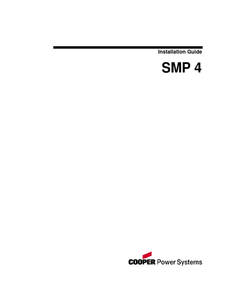 SMP 4 Installation Guide PDF Equipment Equipment