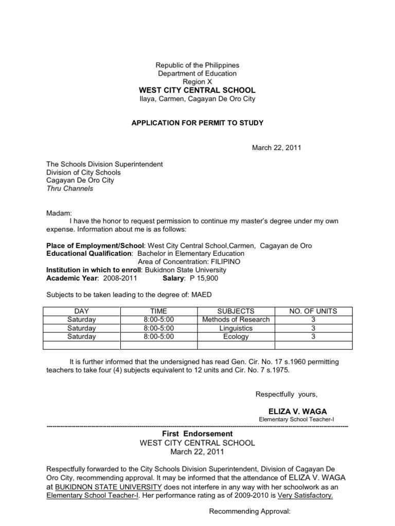 teachers application letter deped