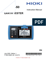 Manual Earth Tester Hioki FT6031-50 - PT