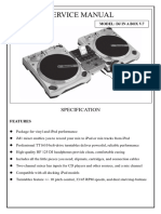 DJ IN A BOX V.7 SERVICE MANUAL SPECIFICATION AND PARTS LIST