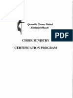 Granville Ave UMC Choir Ministry Certification Program