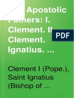 L024 - (1919) Apostolic Fathers I Clement Ignatius Polycarp Didache Barnabas (Lake)