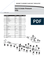 1" Series 41D Over & Under Pressure Actuator Assembly: Parts List