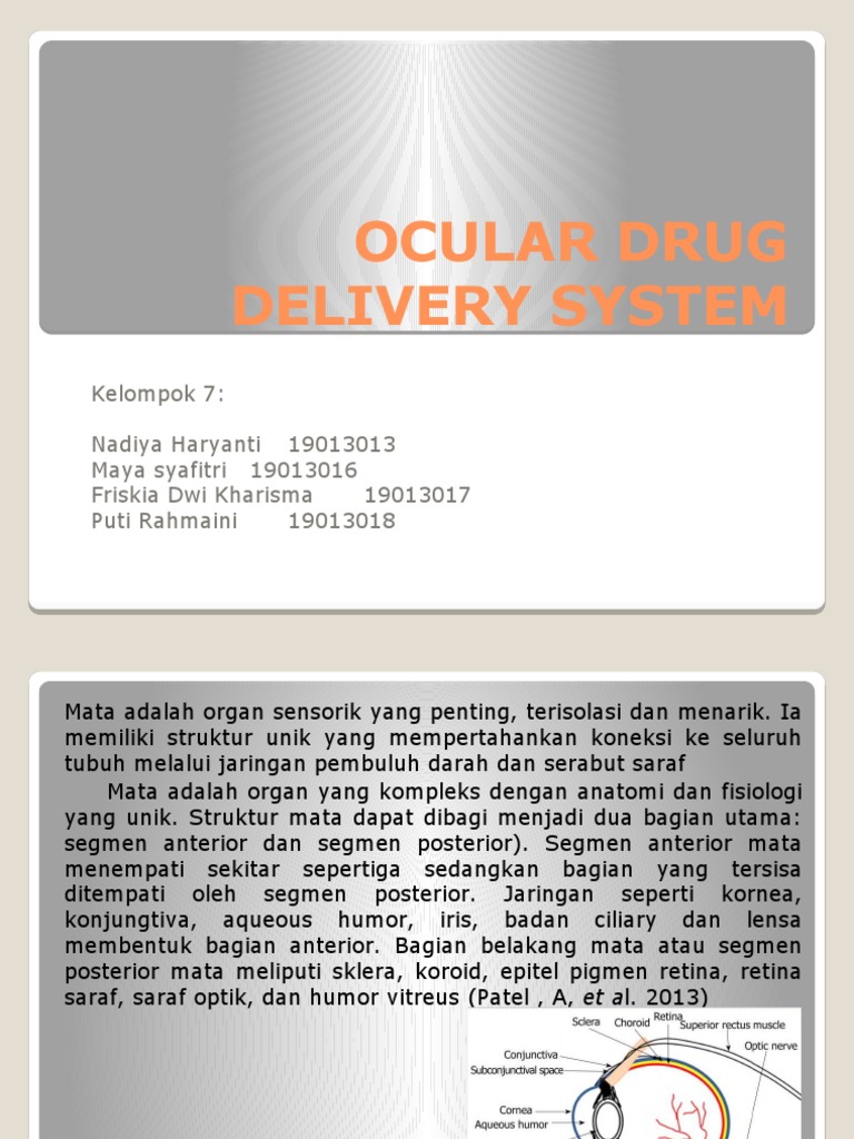 Ocular Drug Delivery System | PDF