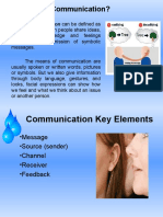 What Is Communication?: Communication Can Be Defined As