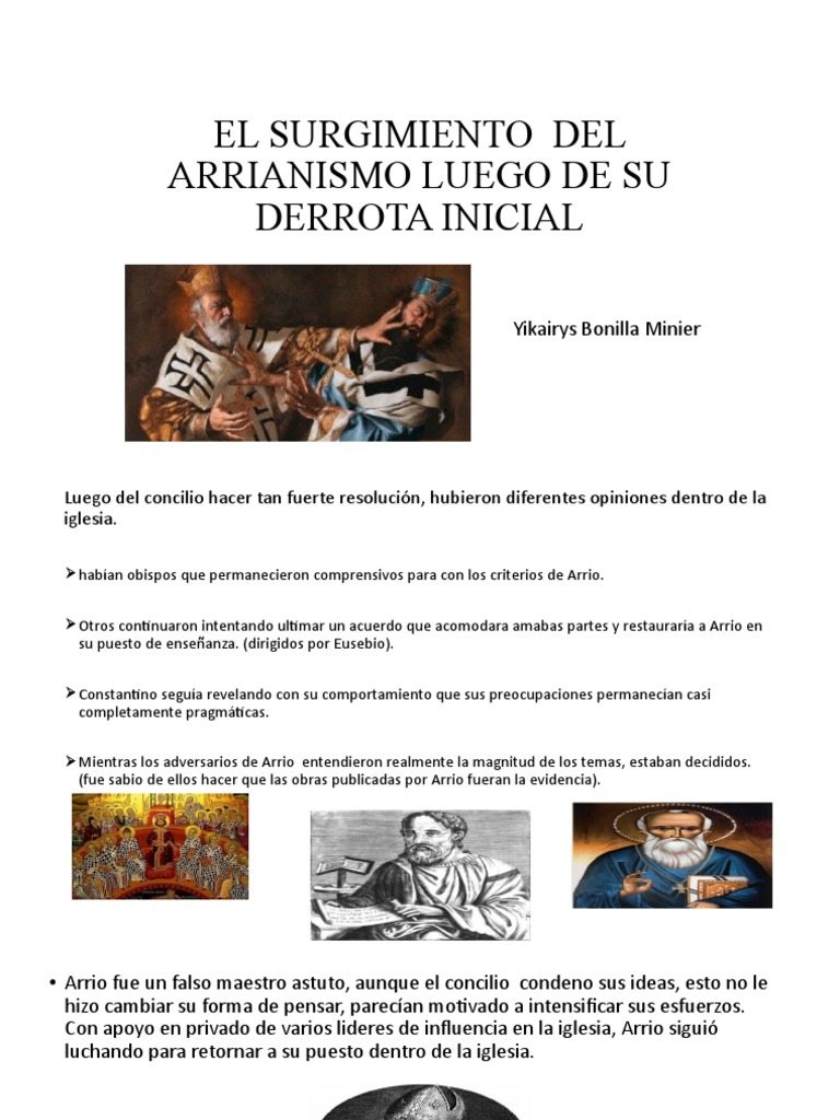 El Surgimiento Del Arrianismo Luego de Su Derrota | PDF | arrianismo ...